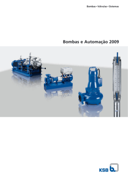 Programa de produ&ccedil;&atilde;o bombas e automa&ccedil;&atilde;o