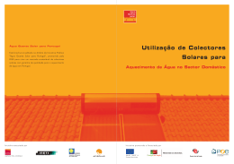 Utiliza&ccedil;&atilde;o de Colectores Solares para
