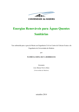 Energias Renov&aacute;veis para &Aacute;guas Quentes Sanit&aacute;rias
