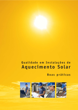 4676 AQUECIMENTO SOLAR - Minist&eacute;rio de Minas e Energia