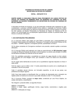 Edital Sefaz