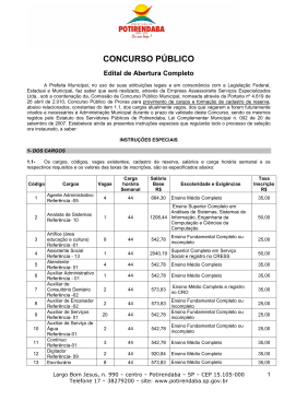 EDITAL COMPLETO- CONCURSO-