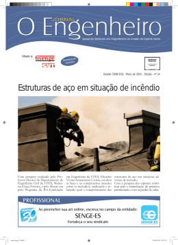 Estruturas de a&ccedil;o em situa&ccedil;&atilde;o de inc&ecirc;ndio - SENGE