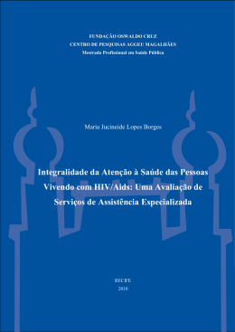 Integralidade da Aten&ccedil;&atilde;o &agrave; Sa&uacute;de das Pessoas