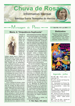 Julho de 2014 - Bas&iacute;lica Santa Teresinha do Menino Jesus