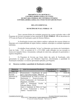 relatório de fiscalização nº 716 município de wall ferraz