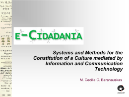e-Cidadania: Systems and Methods for the Constitution of