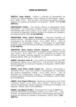 Mestrado - iscte-iul