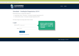 Simulado - Avalia&ccedil;&atilde;o Diagn&oacute;stica 2014
