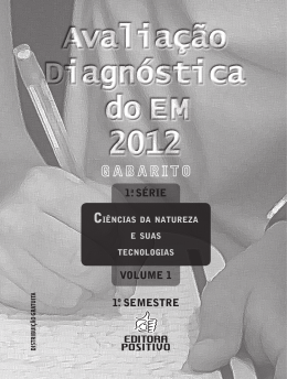 Avaliação Diagnóstica do E M 2012 Avaliação Diagnóstica