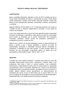 PROJETO JORNAL ESCOLAR &ldquo;TEENTERESSA&rdquo; JUSTIFICATIVA