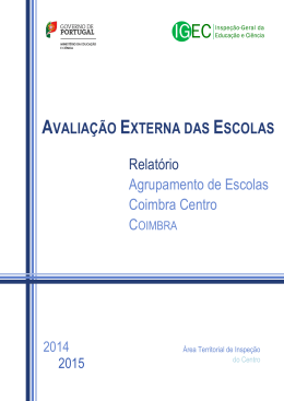 Relatório de Avaliação Externa 2015