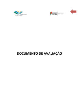 DOCUMENTO DE AVALIAÇÃO