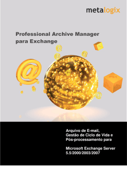 Professional Archive Manager para Exchange