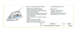 Ferro seco e a Vapor | Base lnox| 2400 W
