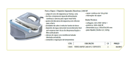 Ferro a Vapor d Depósito Separado | Base Inox | 2400W