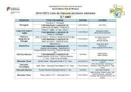 Manuais - Agrupamento de Escolas de Vale de Milha&ccedil;os