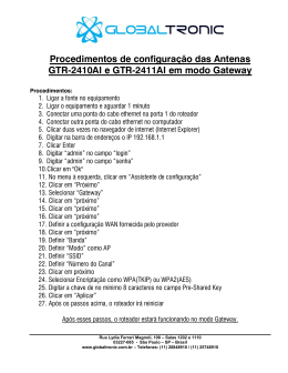 Alternativas de configura&ccedil;&atilde;o