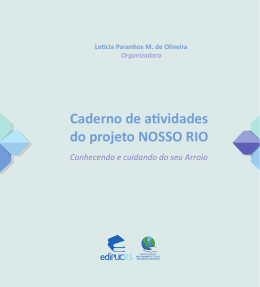 Caderno de atividades do projeto NOSSO RIO