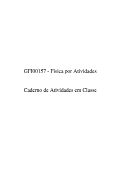 GFI00157 - F&iacute;sica por Atividades Caderno de Atividades em Classe