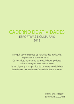 CADERNO DE ATIVIDADES