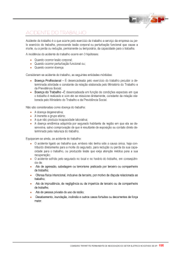 ACIDENTES DE ORIGEM ELETRICA