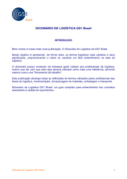 DICION&Aacute;RIO DE LOG&Iacute;STICA GS1 Brasil