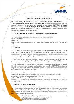 Edital Preg&atilde;o N&ordm; 002/2013