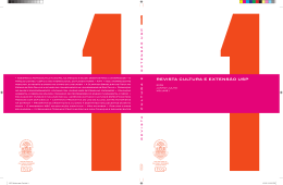 Revista de Cultura e Extens&aacute;o USP - Volume 1 - Pr&oacute;