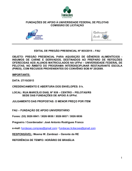 funda&ccedil;&otilde;es de apoio &agrave; universidade federal de pelotas comiss&atilde;o de