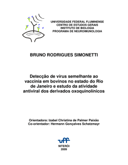 BRUNO RODRIGUES SIMONETTI Detecção de vírus semelhante