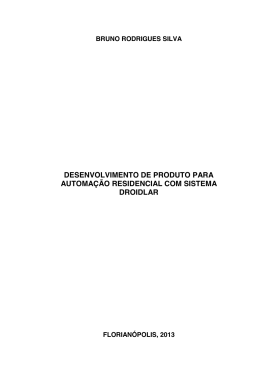 desenvolvimento de produto para automa&ccedil;&atilde;o