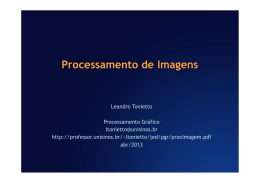 Processamento de Imagens - Programa&ccedil;&atilde;o