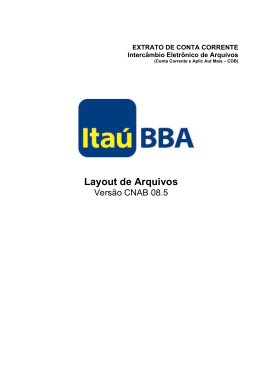 Layout de Arquivos