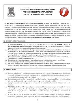 Edital de Abertura Retificado 01/2014