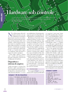 Hardware sob controle