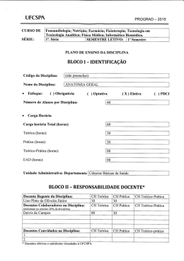 Anatomia geral - prof. Lino Pinto de Oliveira Junior