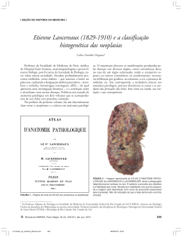Etienne Lancereaux (1829-1910) e a classificação