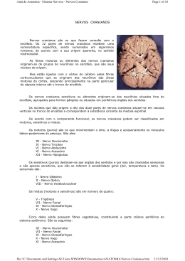 NERVOS CRANIANOS Page 1 of 18 Aula de Anatomia