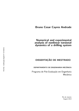 Bruno Cesar Cayres Andrade Numerical and experimental analysis