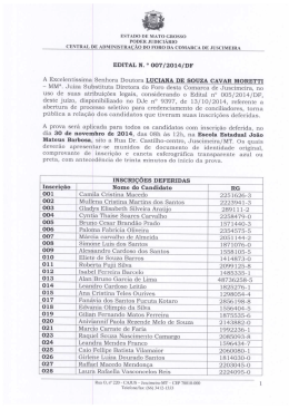 ESTADO DE MATO caosso PobDER .JUDICIÁRIO cENTRAL DE