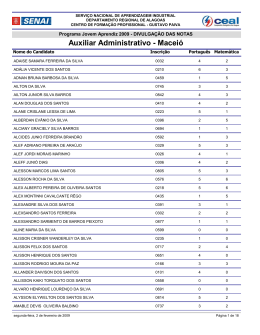 Auxiliar Administrativo - Macei&oacute; - Eletrobras Distribui&ccedil;&atilde;o Alagoas