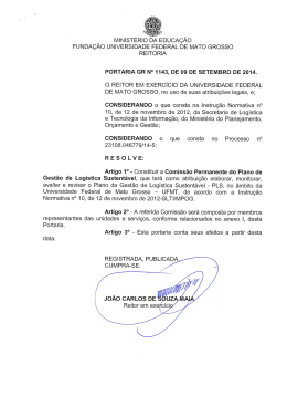 Portaria GR 1143 de 9 de setembro de 2014.