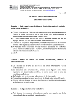 Direito Internacional - PPGD UFPR