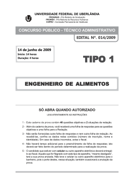 Prova - Diretoria de Processos Seletivos