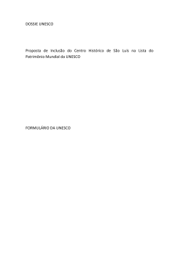 Dossi&ecirc; de candidatura