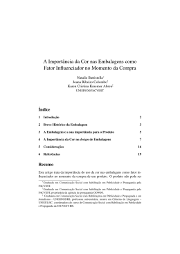 A Import&acirc;ncia da Cor nas Embalagens como Fator