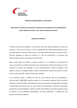 PROJETO DE RESOLUÇÃO N.º 1291/XII/4.ª Recomenda ao