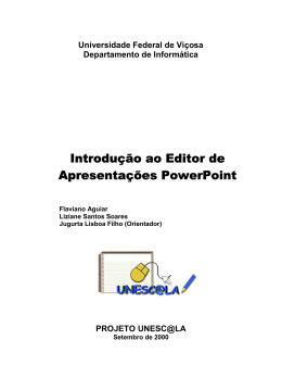 Apostila do Curso - Departamento de Inform&aacute;tica