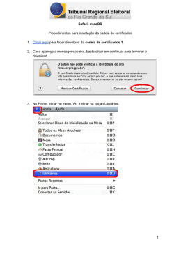 Instru&ccedil;&otilde;es para configurar o Safari(MacOS)